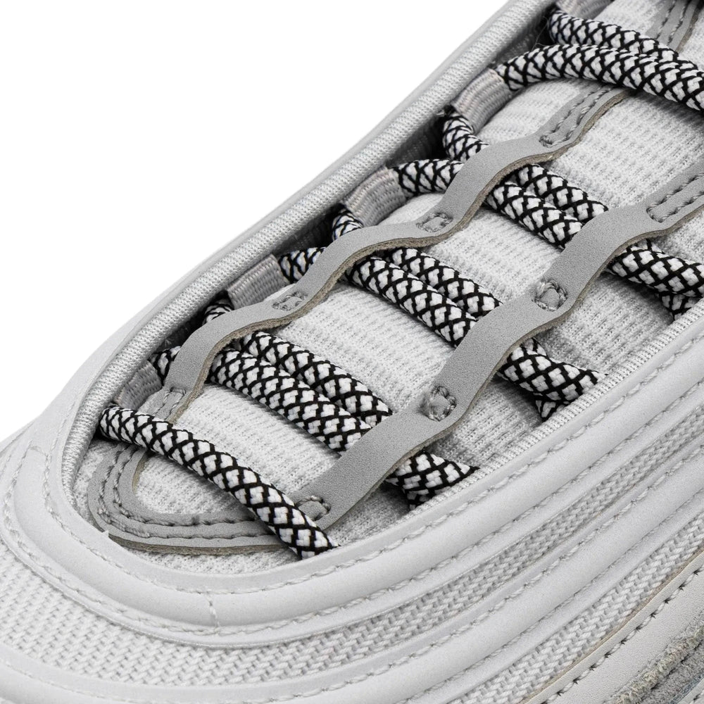 Black/White Rope Laces - Lace Lab