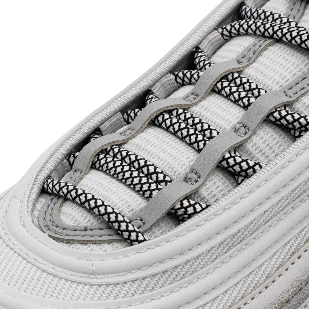 Black/White Rope Laces