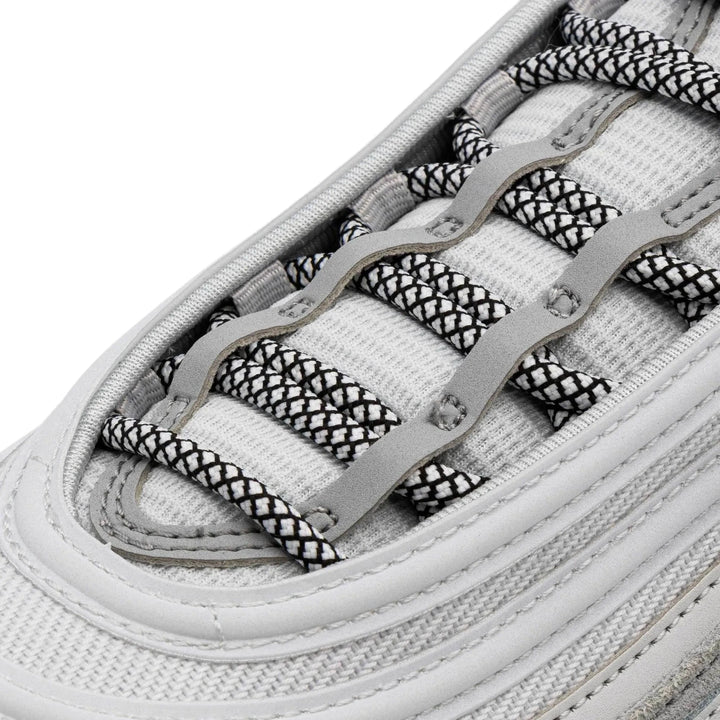 Black/White Rope Laces - Lace Lab
