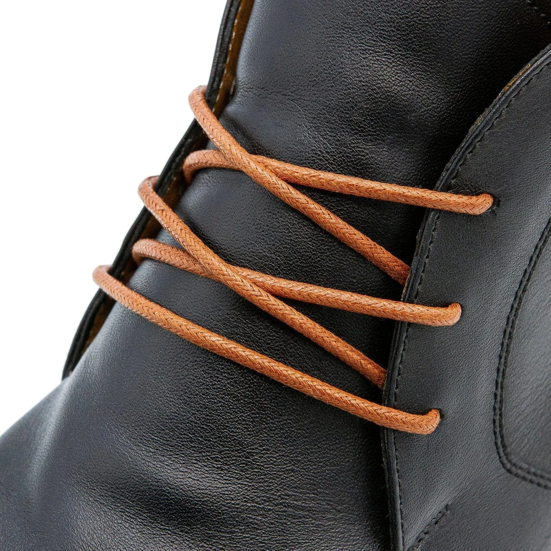 Brown Waxed Dress Shoelaces - Lace Lab
