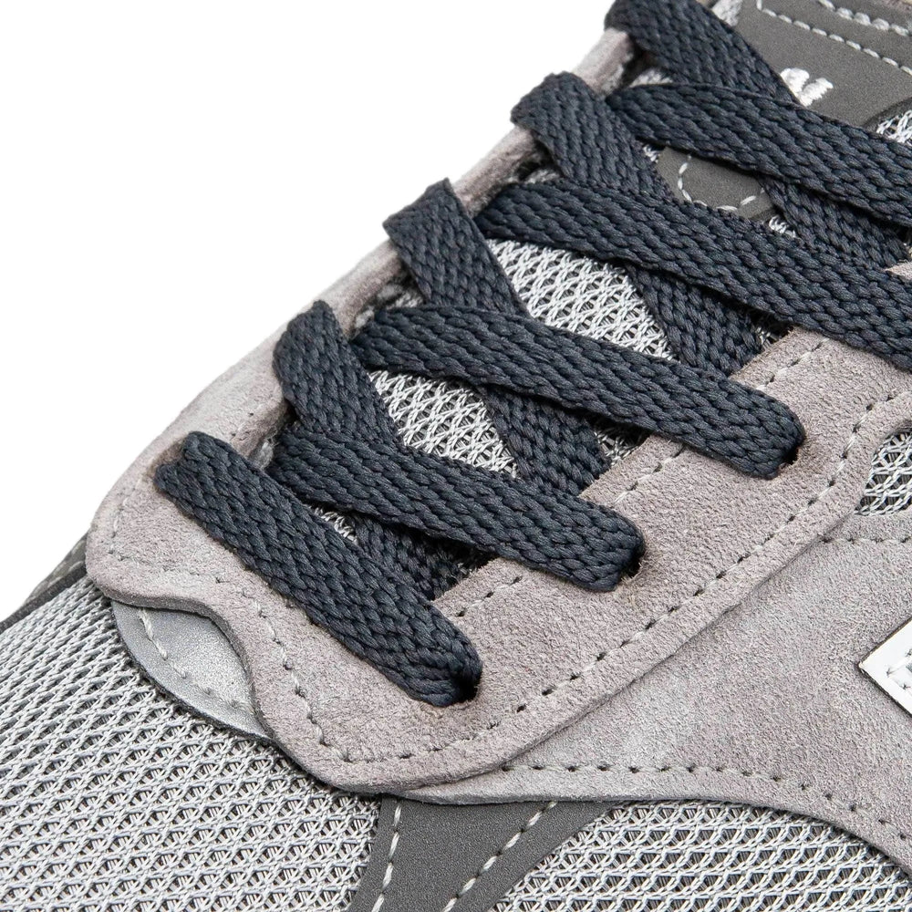 Charcoal Grey Flat Shoe Laces - Lace Lab