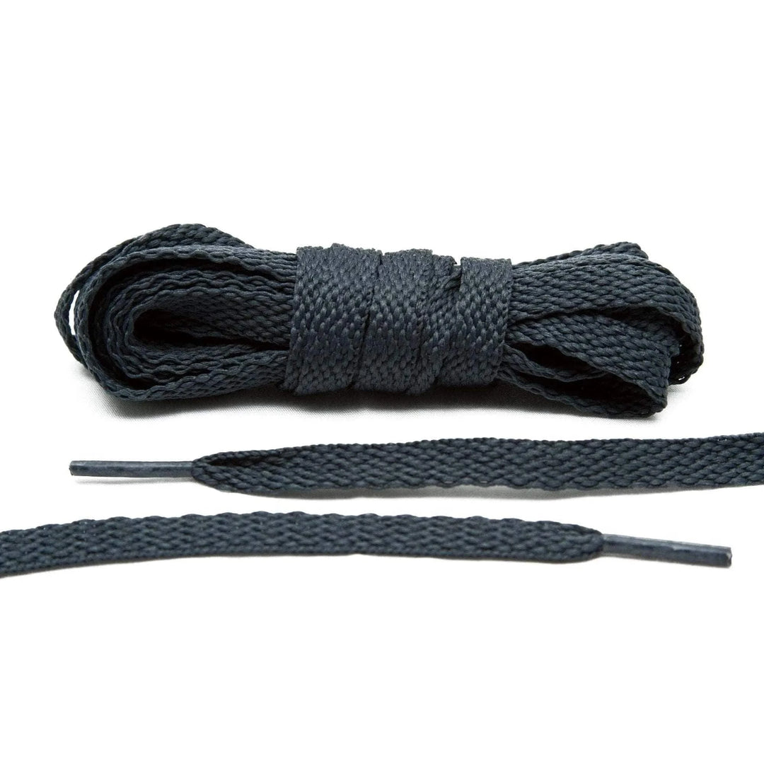 Charcoal Grey Flat Shoe Laces - Lace Lab