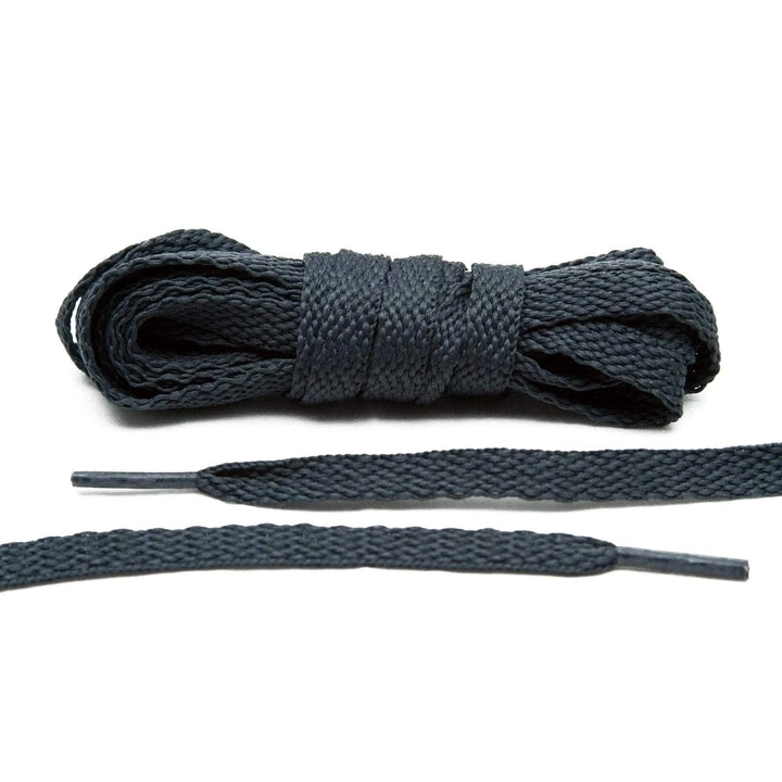 Charcoal Grey Flat Shoe Laces - Lace Lab