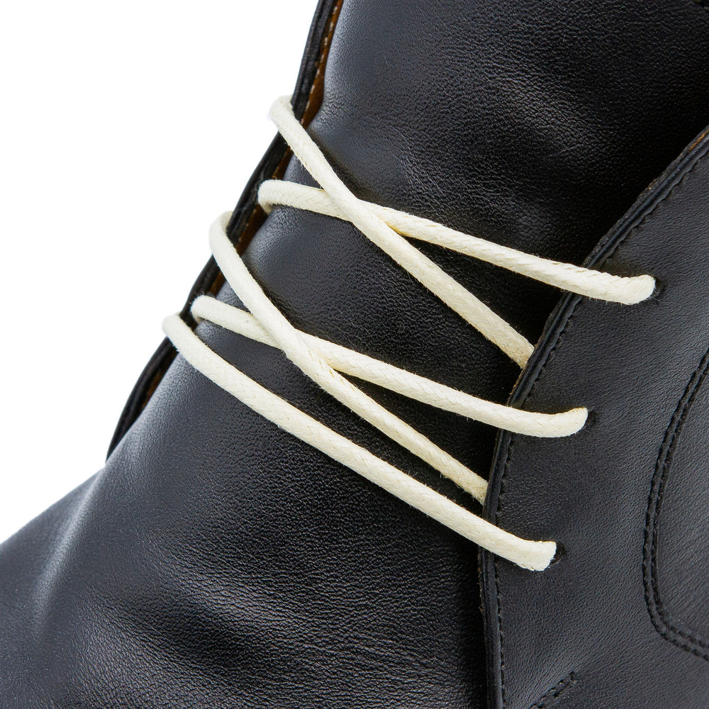 Cream Waxed Dress Shoelaces - Lace Lab