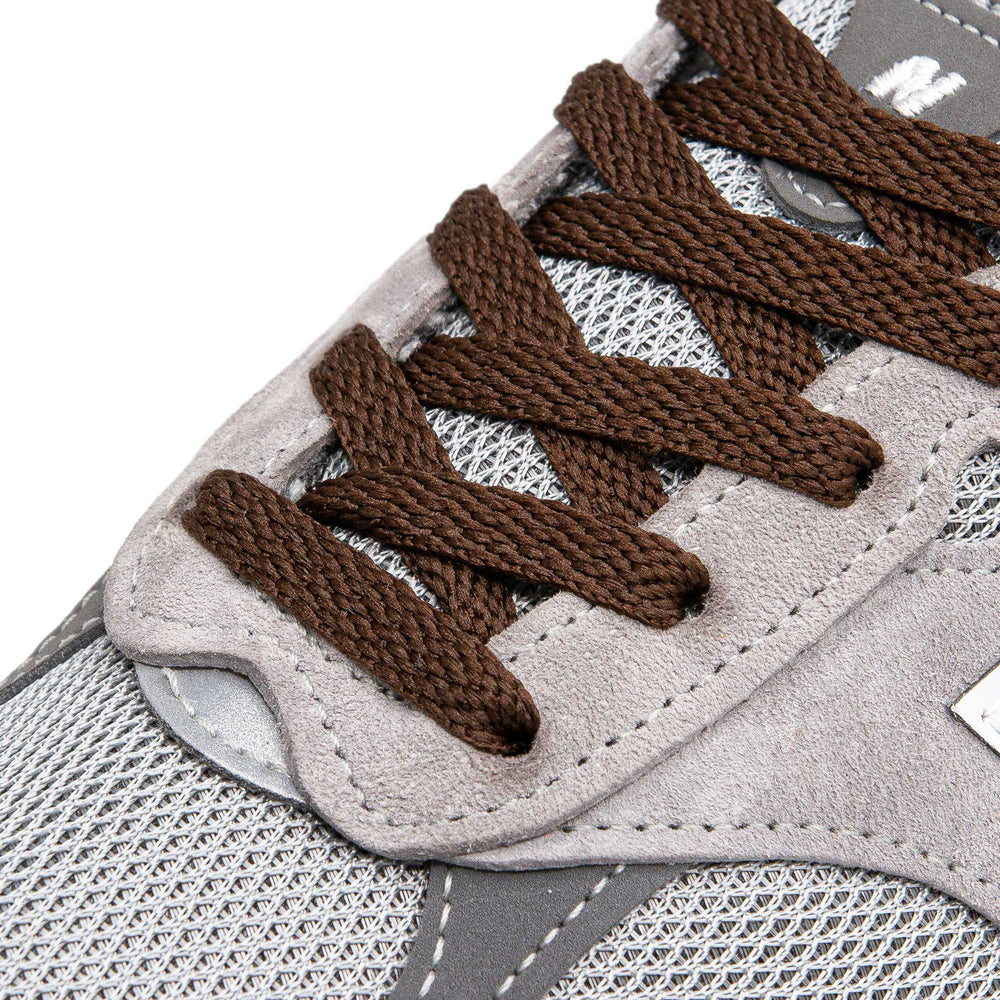Dark Brown Flat Shoe Laces - Lace Lab