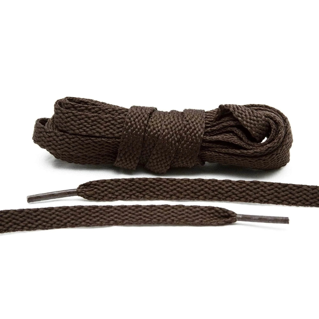 Dark Brown Flat Shoe Laces - Lace Lab