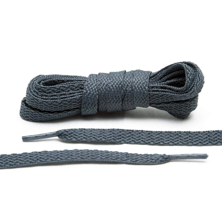 Dark Grey Flat Shoe Laces - Lace Lab
