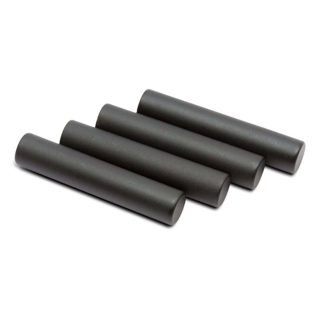 Flat Black Cylinder Aglets - Lace Lab