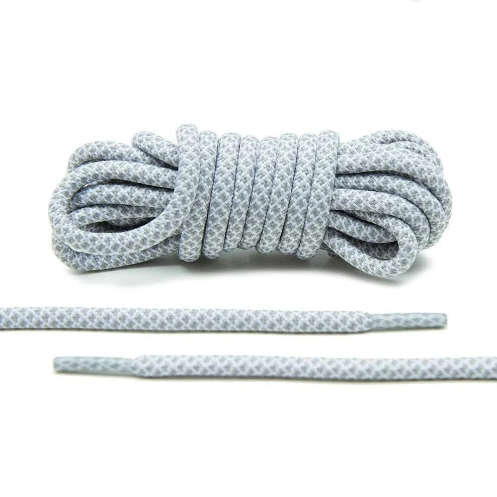 Grey/White Rope Laces - Lace Lab