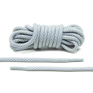 Grey/White Rope Laces