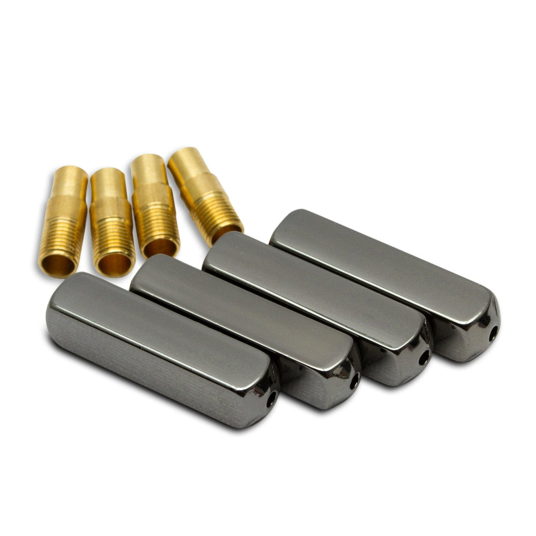 Gunmetal Plated Metal Aglets - Lace Lab