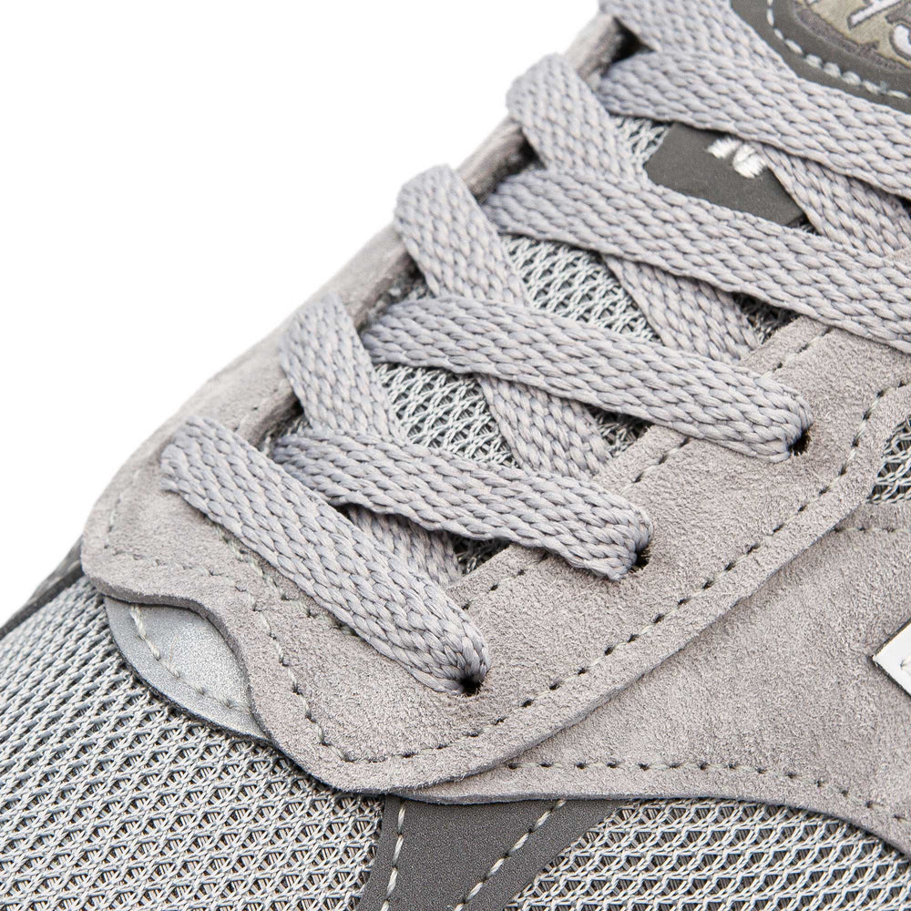 Flat Light Grey Lace Lab Laces on shoes