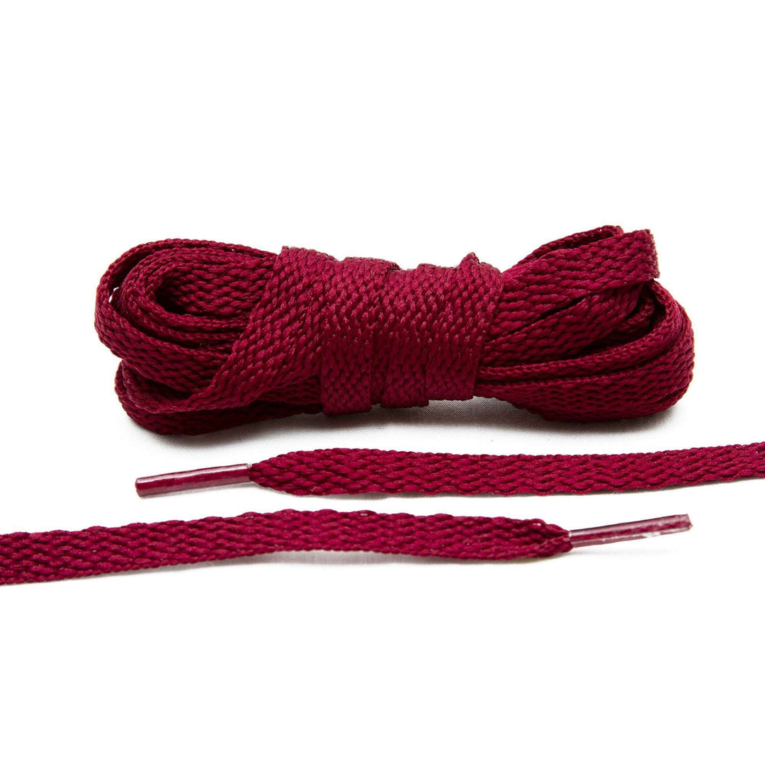 Maroon Flat Shoe Laces - Lace Lab