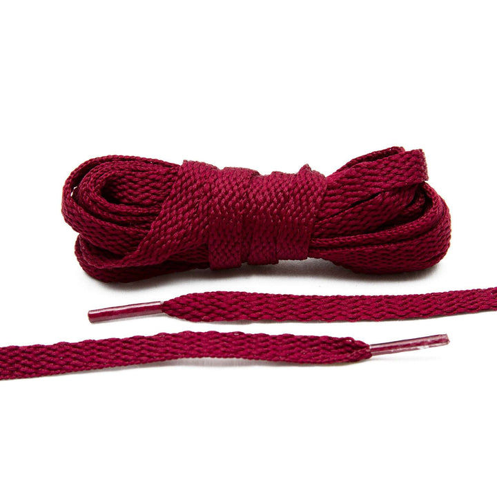 Maroon Flat Shoe Laces - Lace Lab