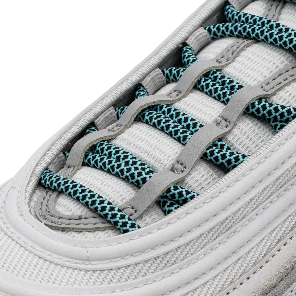 Mint/Black Rope Laces