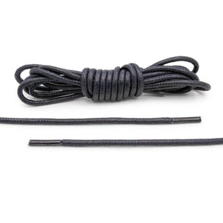 Navy Blue Waxed Dress Shoelaces Navy Blue Waxed Dress Shoelaces