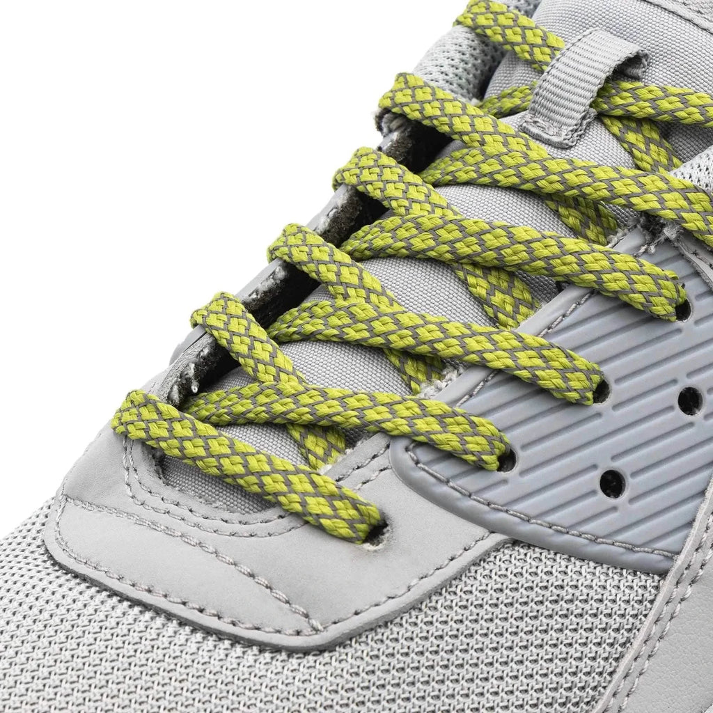 Olive - Reflective Flat Laces 1.0