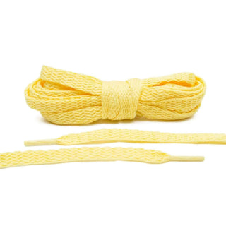 Pale Yellow Flat Shoe Laces