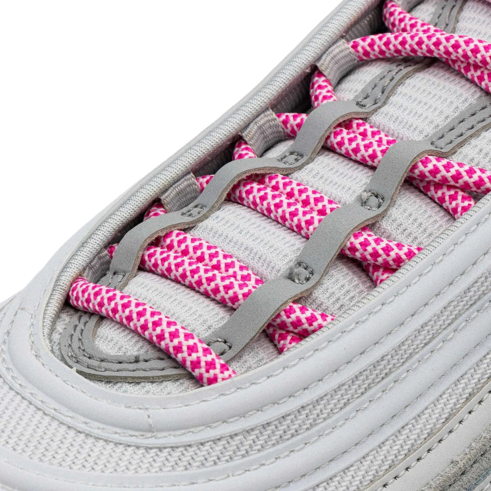 Pink/White Rope Laces - Lace Lab
