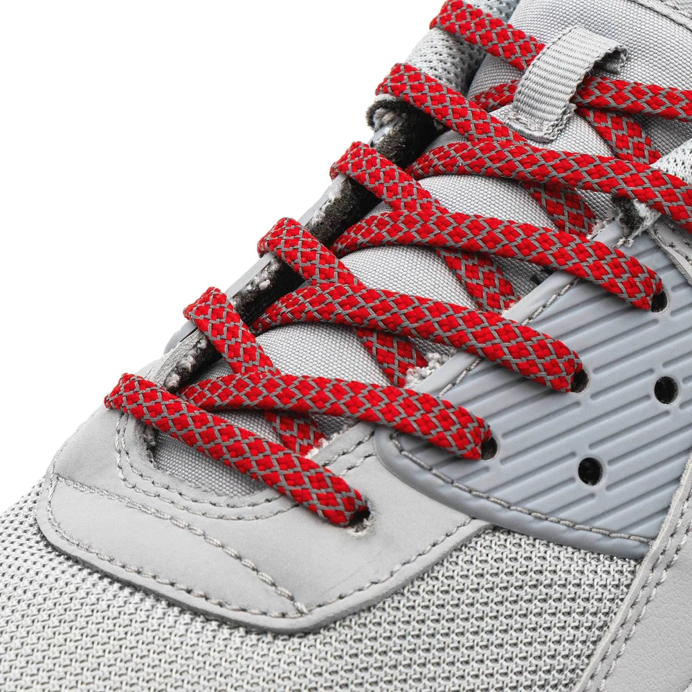 Red - Reflective Flat Laces 1.0 - Lace Lab