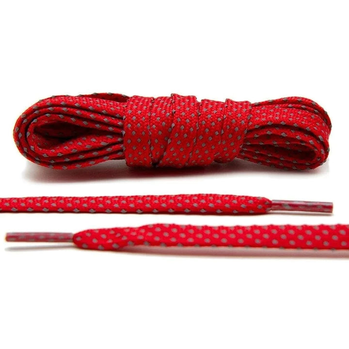 Red - Reflective Flat Laces 2.0 - Lace Lab