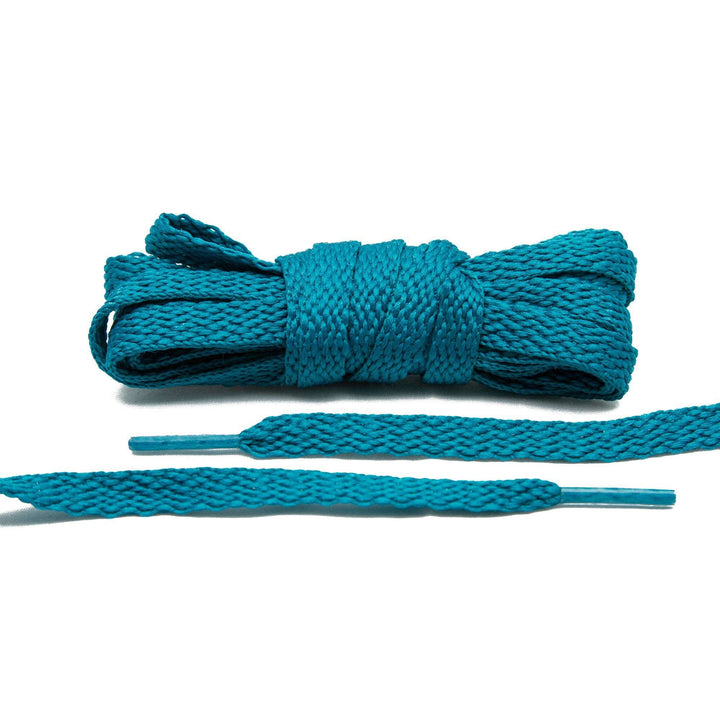 Teal Flat Shoe Laces - Lace Lab