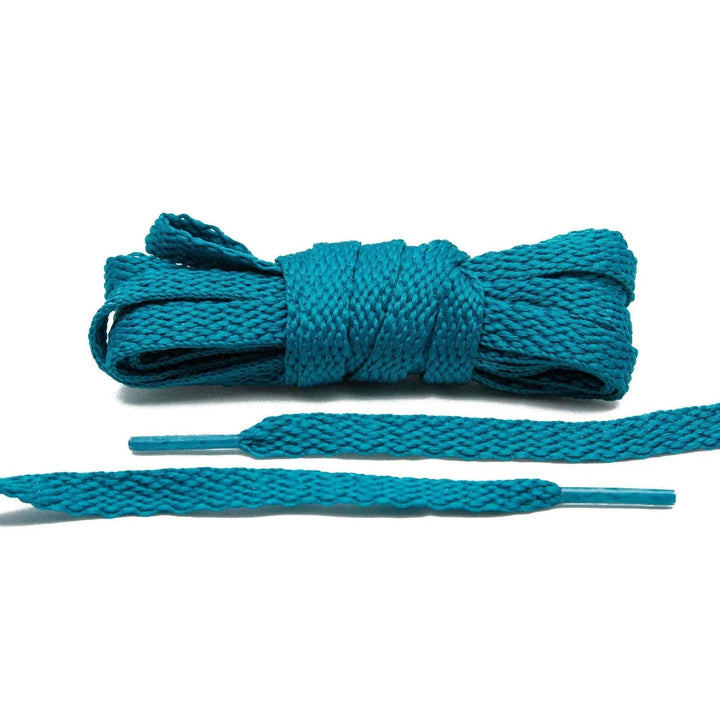 Teal Flat Shoe Laces - Lace Lab