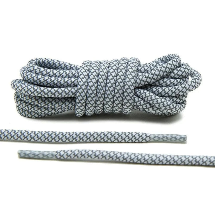 White 3M Reflective Rope Laces - Lace Lab