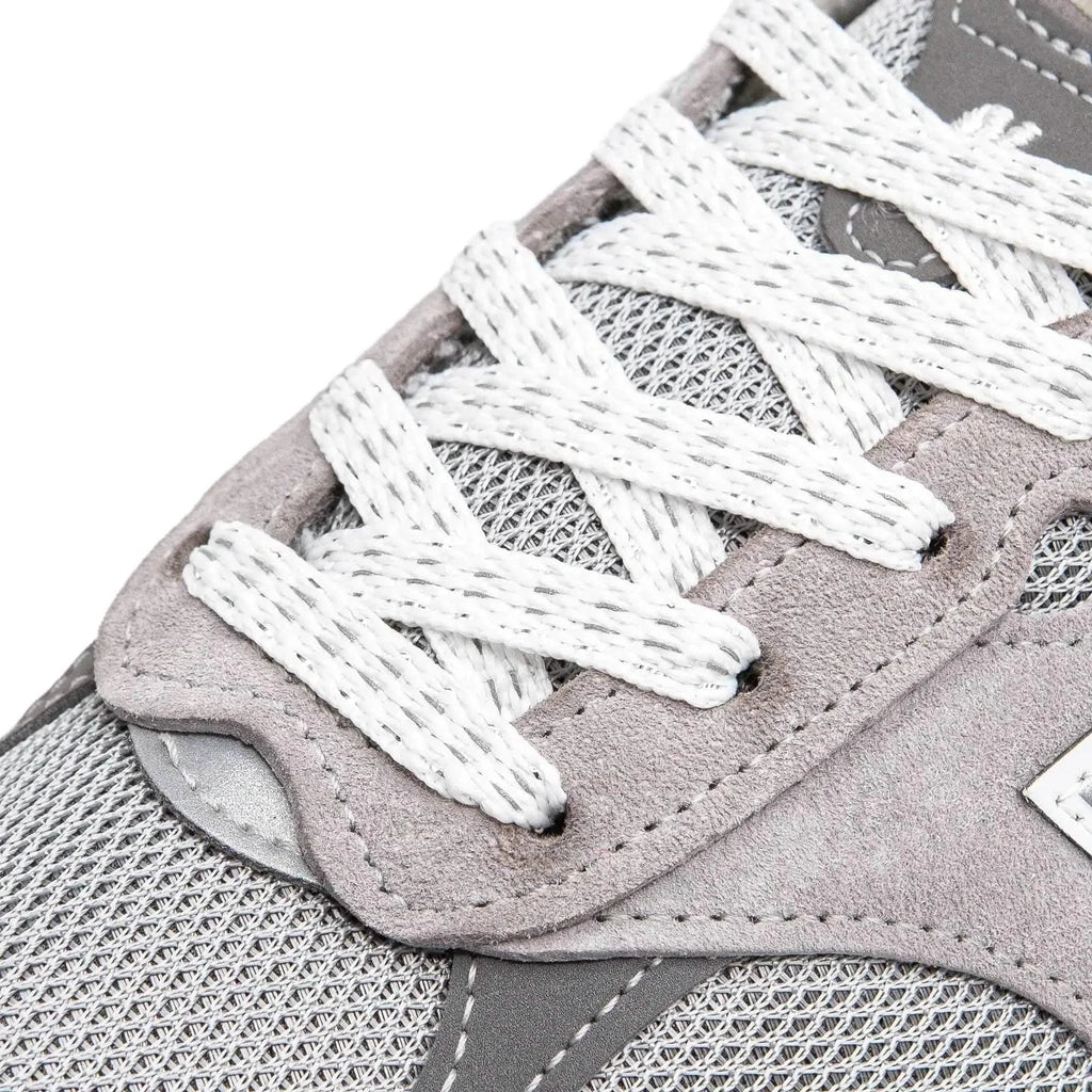 White Reflective Flat Laces
