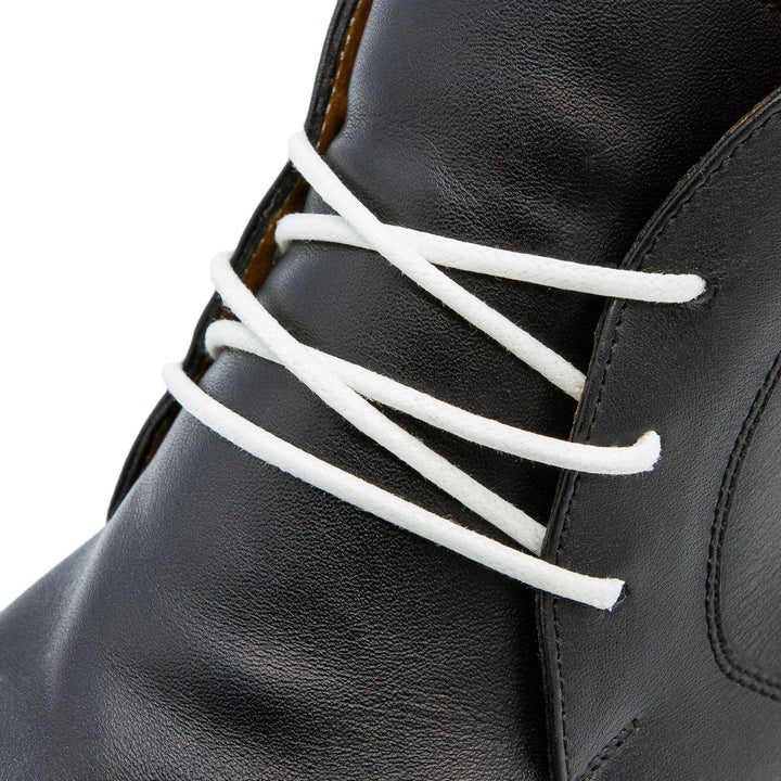 White Waxed Dress Shoelaces - Lace Lab