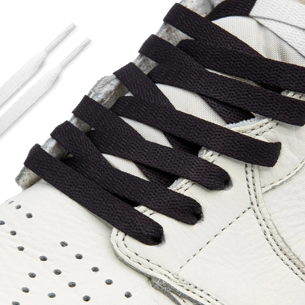 White/Black Union Jordan 1 Replacement Shoelaces - Lace Lab