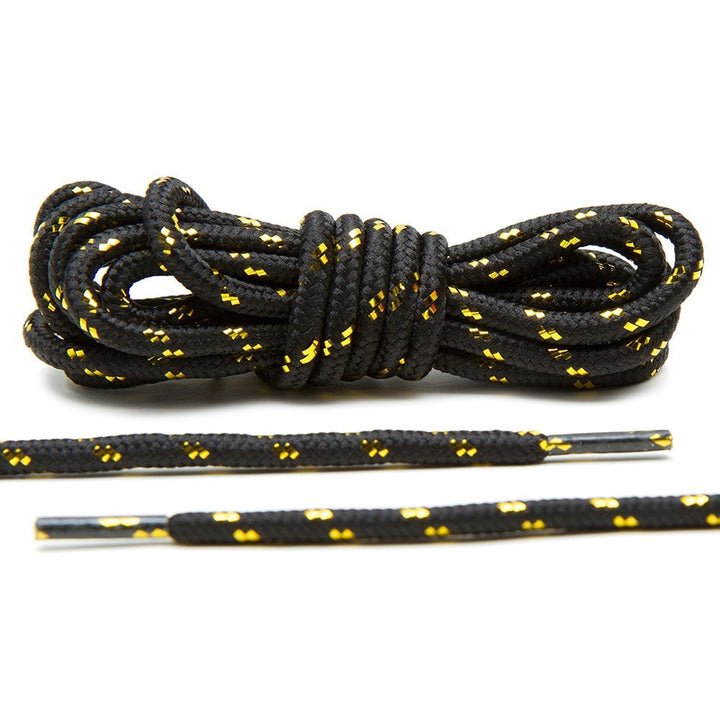 Cordones de cuerda negro/oro metálico v2.0