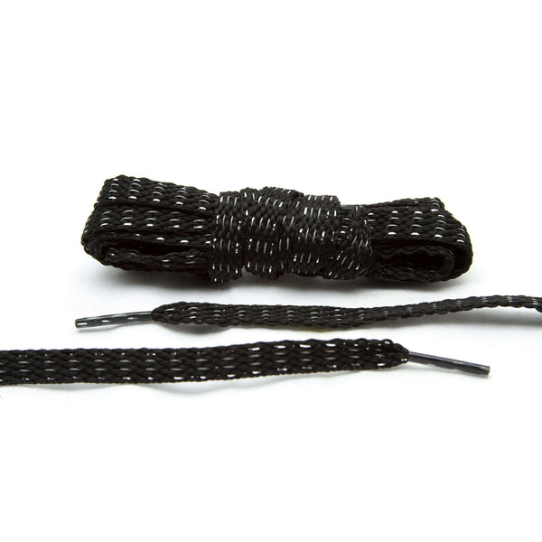 Lace Lab makes premium reflective shoe laces. Pick up a  in black for your Jordan's.