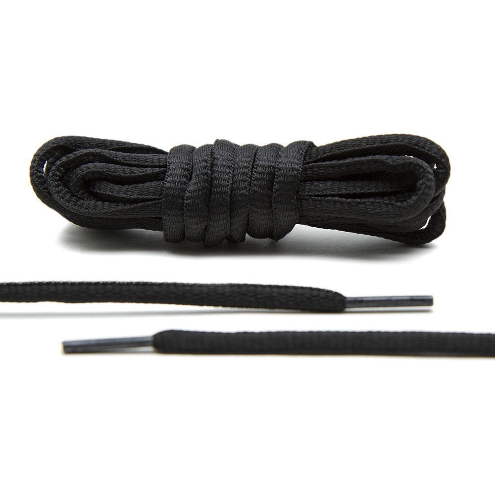 Black - Thin Oval Laces