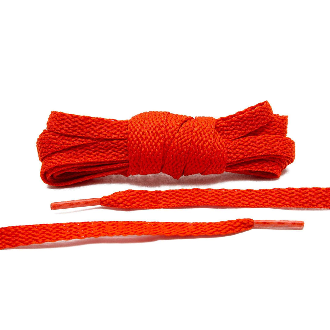 Add a little color to your sneakers with the Lace Lab Dark Orange Shoe Laces.