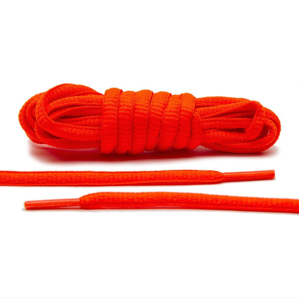 Flaming Orange - Thin Oval Laces