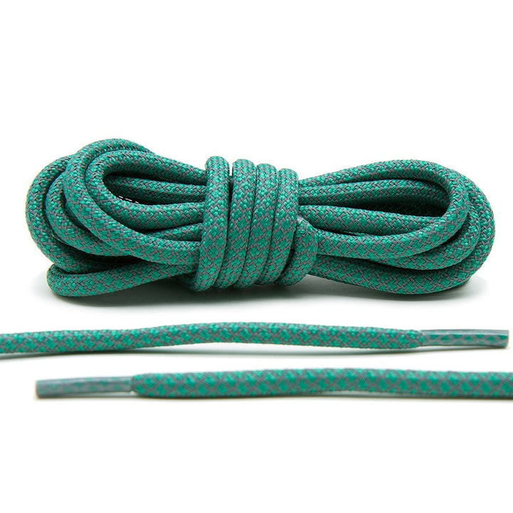Green 3M Reflective Rope Laces