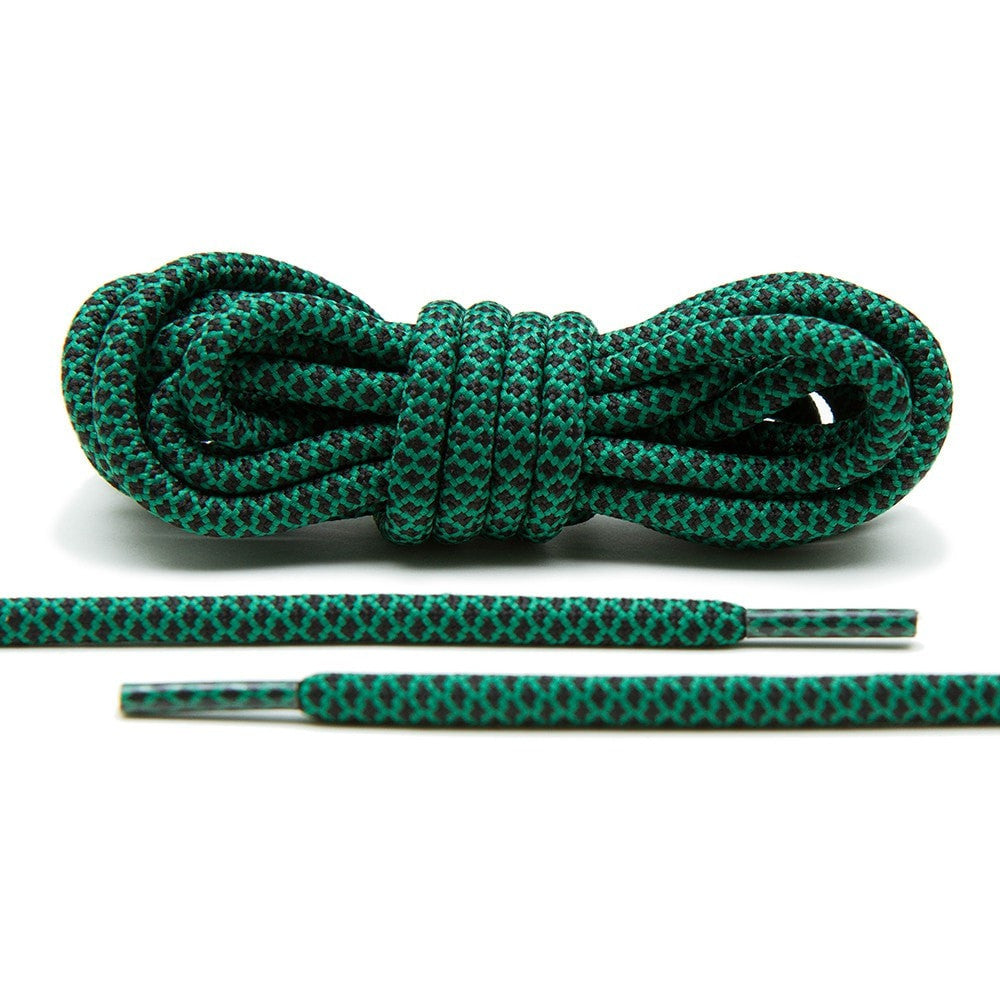 Green/Black Rope Laces