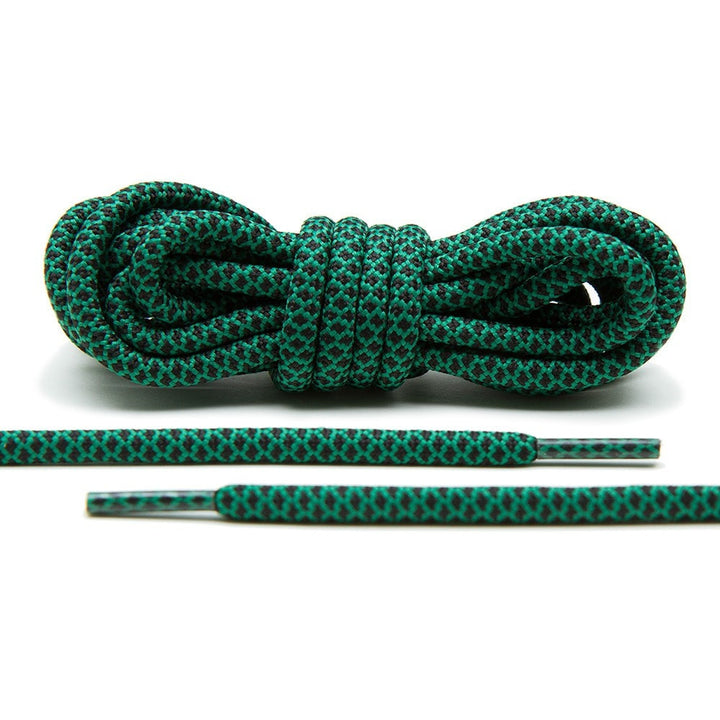 Cordones de cuerda verde/negro