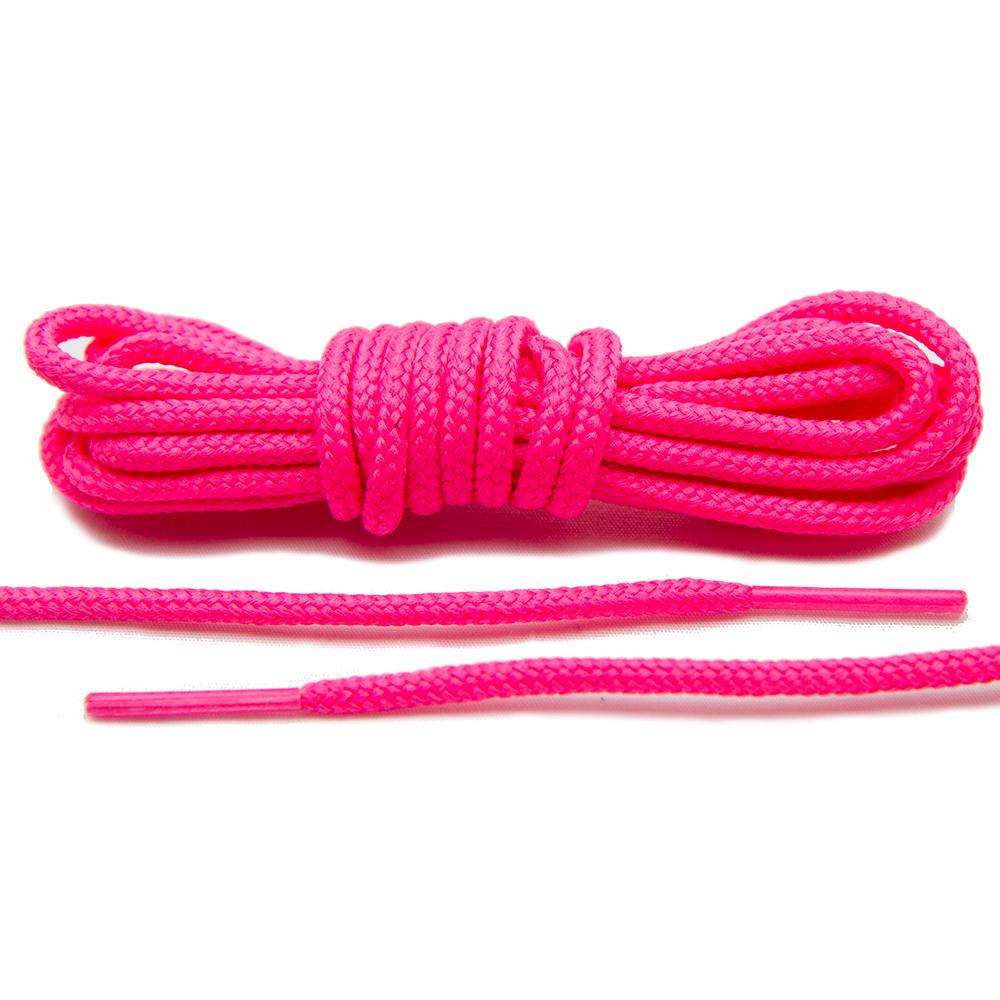 Add a bolt of color to your Jordan's with our Neon Pink Roshe-Style Laces.