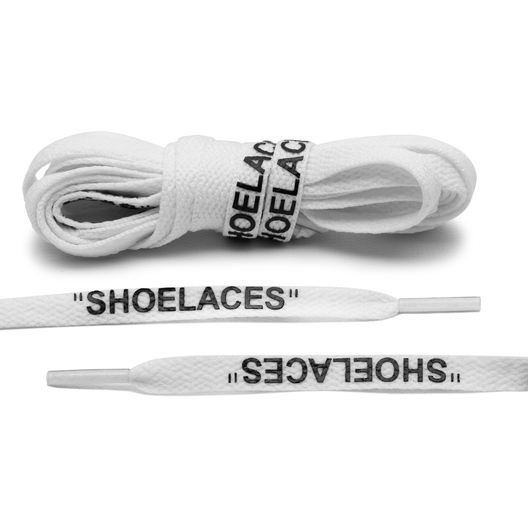 florero alineación Fuera de servicio White Off-White Style "SHOELACES" | Shoe Laces