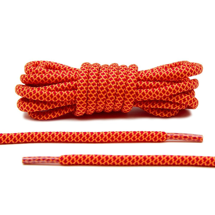 Lace Lab makes the hottest Rope Laces in the game. These Red and Orange laces are guaranteed to be an eye catcher!
