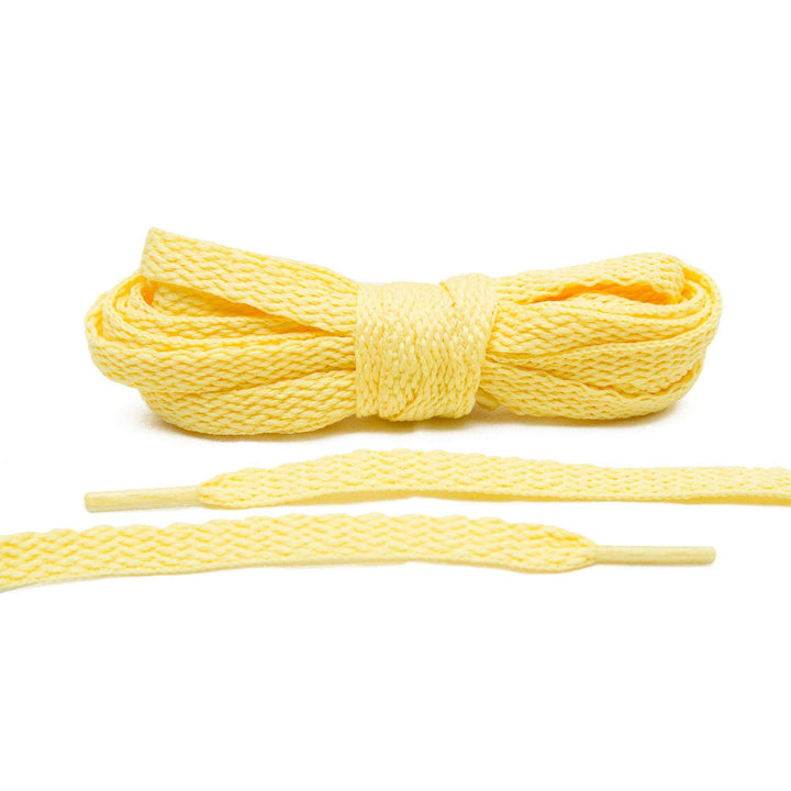 For a subtle touch of color on your canvas sneakers, Lace Lab's Pale Yellow Shoe Laces are a must.