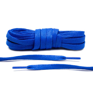 Royal Blue Waxed Shoe Laces | Lace Lab Premium Shoe Laces & Accessories
