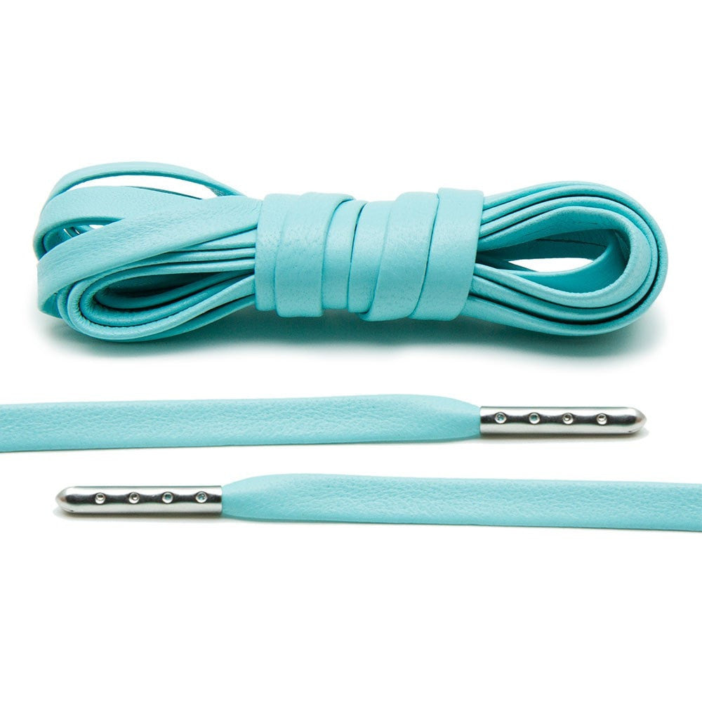 Treat your Jordan 1s with Lace Lab's Silver Plated Mint Luxury Leather Laces.