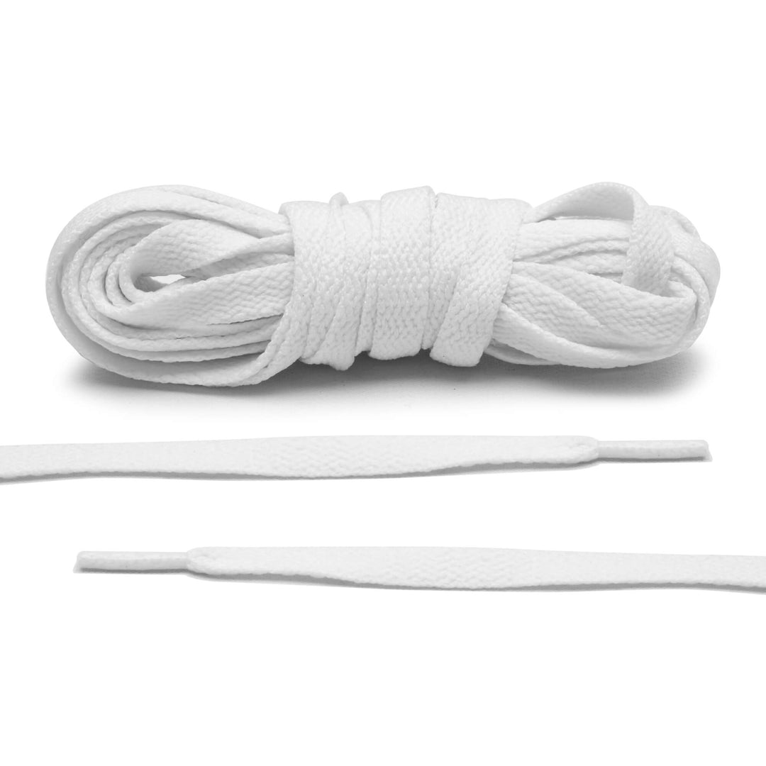White Jordan 1 Replacement Shoelaces by Lace  - Only $4.95 / pair
