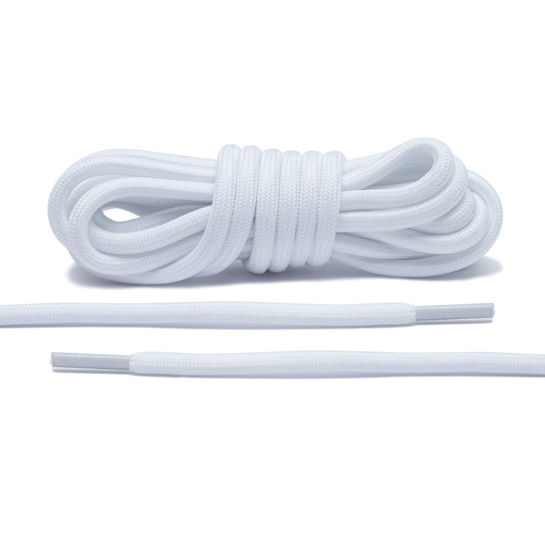 Solid White Rope Laces - Perfect replacement for most sneakers!